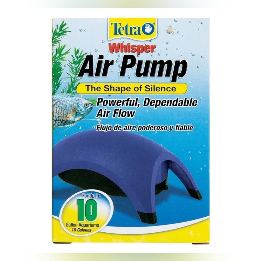 Tetra Ultra Quiet Aquarium Air Pump – For Up to 10 Gallon Fish Tanks | Powerful
